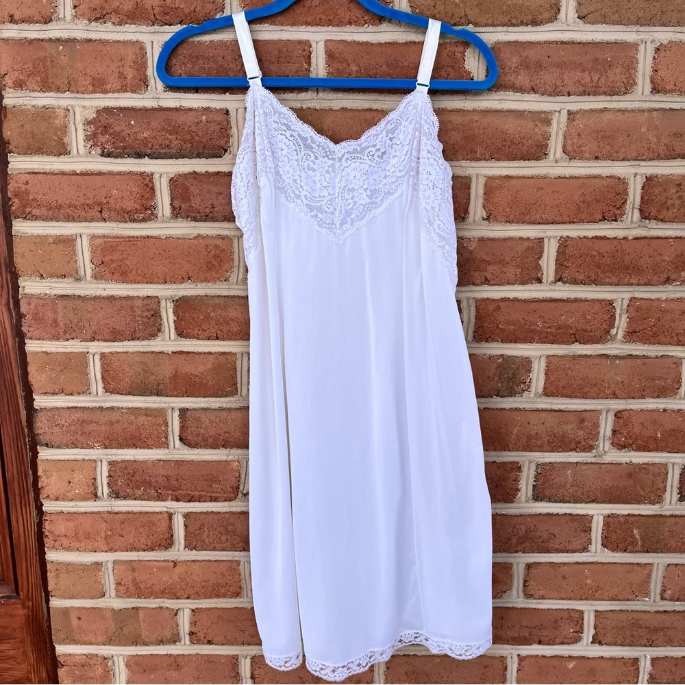 Vintage lace slip dress